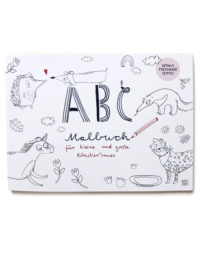ABC Malbuch // Kreativbuch von halfbird