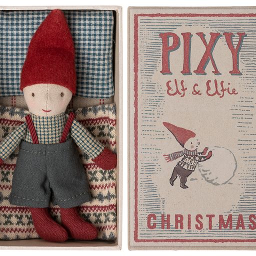 Weihnachtself in der Streichholzschachtel // Pixy Elf von Maileg